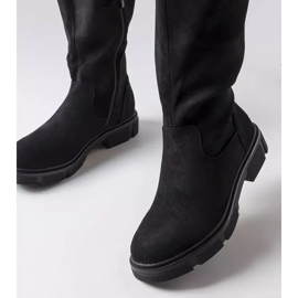 Botas de gamuza ecológica negras de Erin negro 2