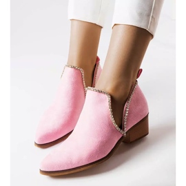 Botas rosas de tacón de Hachée rosado 1