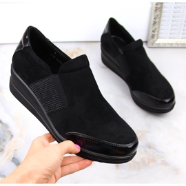 Zapatos negros con cuña de mujer de Sergio Leone 3