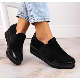 Zapatos negros con cuña de mujer de Sergio Leone 9