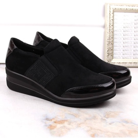 Zapatos negros con cuña de mujer de Sergio Leone 4