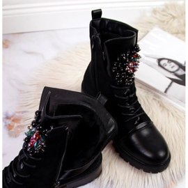 Botas de trabajo para mujer con aislamiento y cuentas, negro Jezzi RMR2071-15 5