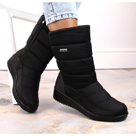 News 5028 botas de nieve altas de mujer en color negro 5