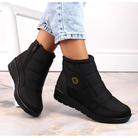 Botas de nieve de mujer con cuña negro News 5029 5