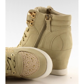 Deportivas con ganchos 8073 beige 5