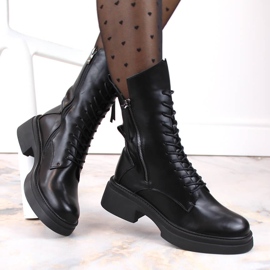 Botas oficiales de mujer negras D&amp;A S.Barski Premium Collection MR870-23 negro 4