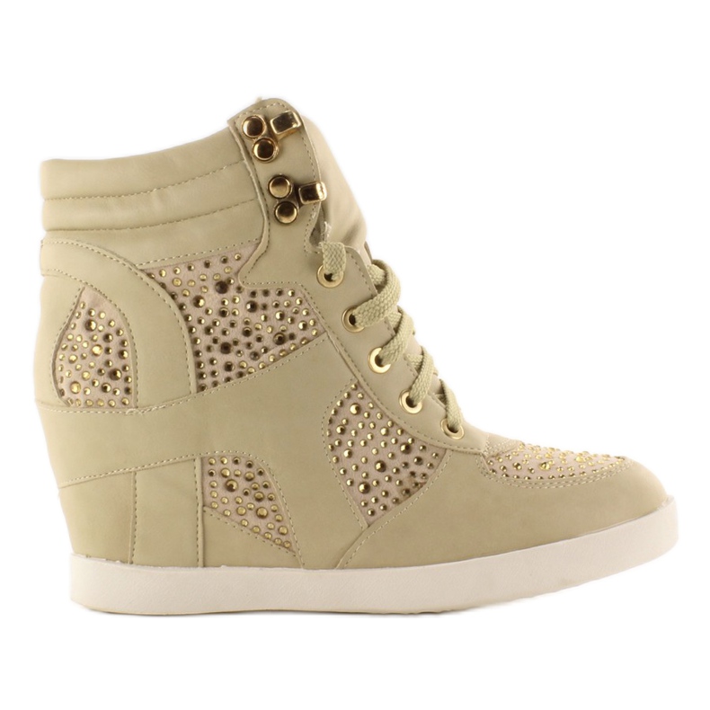 Deportivas con ganchos 8073 beige 1 Deportivas con ganchos 8073 beige 1