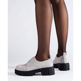 Zapatos mujer de ante con cordones Shelovet negro 3