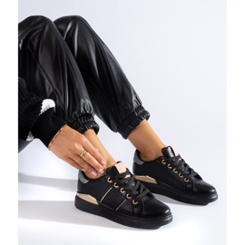 Zapatillas deportivas de mujer negras Shelovet sneakers negro 1