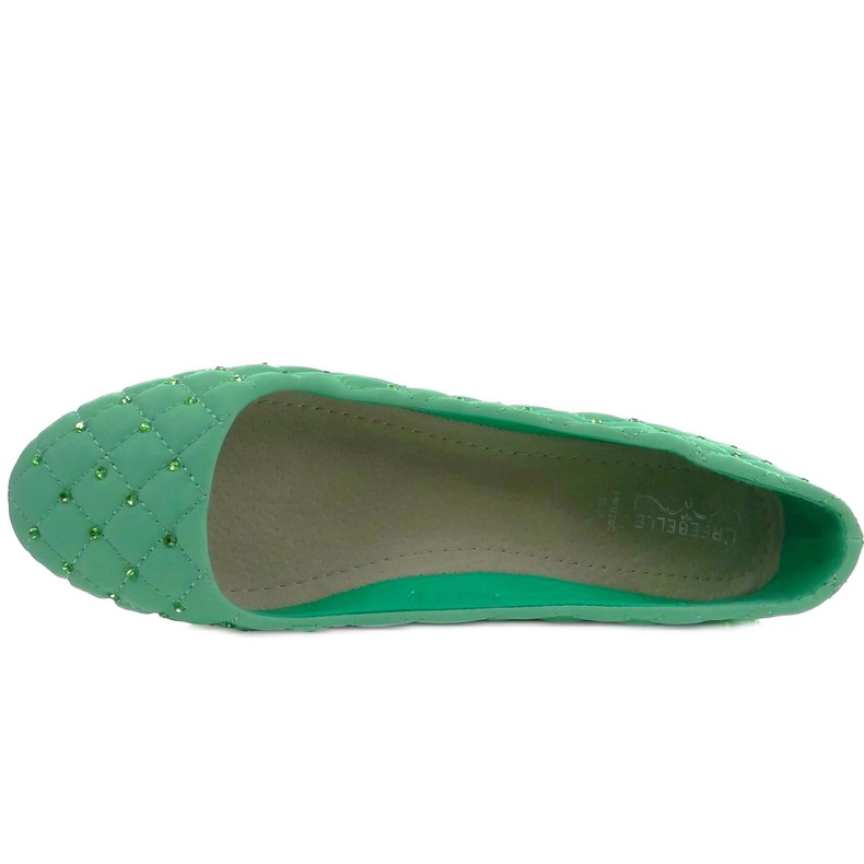 Bailarinas acolchadas XT373 verde 1 Bailarinas acolchadas XT373 verde 1
