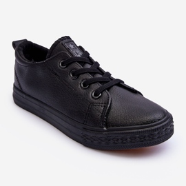 PE1 Deportivas Infantiles de Piel Negro Pauliana 1