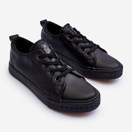 PE1 Deportivas Infantiles de Piel Negro Pauliana 2