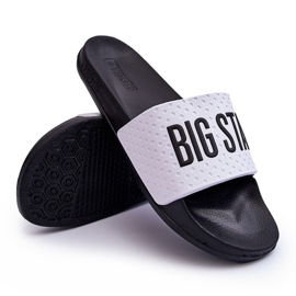 Chanclas de Hombre Big Star MM174320 Blanco y Negro 4
