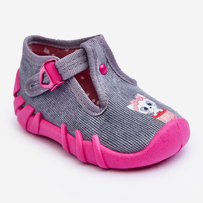 BEFADO S.A. Botines Befado Pantuflas 110P480 Gris y Rosa 1