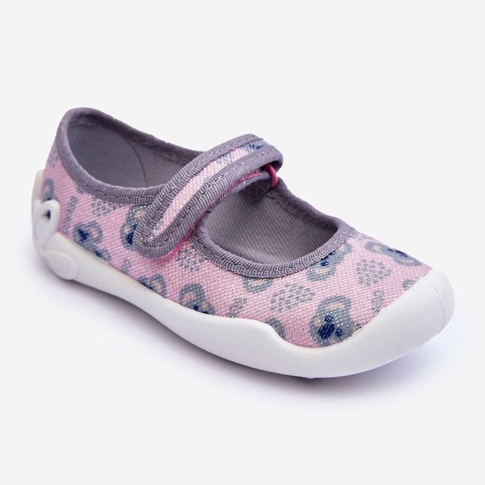 BEFADO S.A. Zapatillas Infantiles Bailarinas Ositos Befado 114X513 Rosa y Gris 1