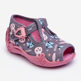 BEFADO S.A. Befado 213P139 Sandalias Pantuflas Conejo, Gris y Rosa rosado 1