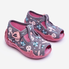 BEFADO S.A. Befado 213P139 Sandalias Pantuflas Conejo, Gris y Rosa rosado 3