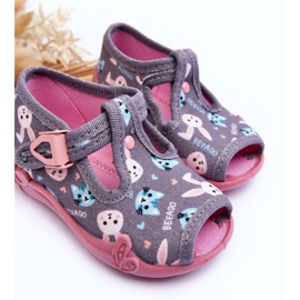 BEFADO S.A. Befado 213P139 Sandalias Pantuflas Conejo, Gris y Rosa rosado 6