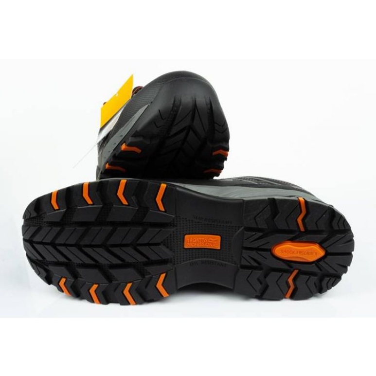 Regatta Hombres de salud y seguridad para hombres Regata pro kata S1P TRK125 Negro y gris 4