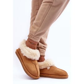 FB3 Pantuflas de Mujer Con Pelo, Marrón Lanoze 1