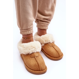 FB3 Pantuflas de Mujer Con Pelo, Marrón Lanoze 2