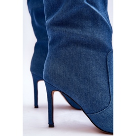 Botas denim tacón Melisandra azul 5
