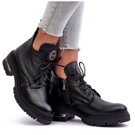 Lemar Botas Planas Mujer Piel Negro Charline 10