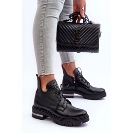 Lemar Botas Planas Mujer Piel Negro Charline 8