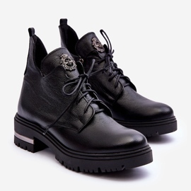 Lemar Botas Planas Mujer Piel Negro Charline 2