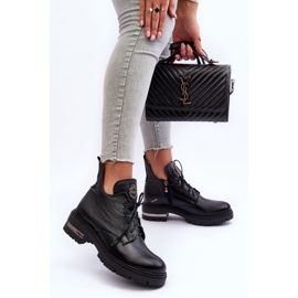 Lemar Botas Planas Mujer Piel Negro Charline 7