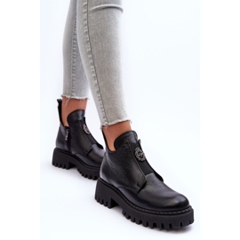 Lemar Botines Mujer Piel Con Adorno Negro Lusanna 6