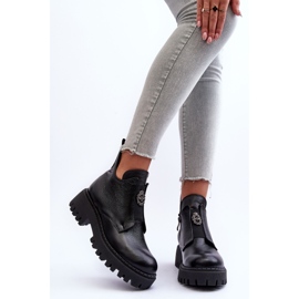 Lemar Botines Mujer Piel Con Adorno Negro Lusanna 7