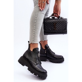 Lemar Botines Mujer Piel Con Adorno Negro Lusanna 8