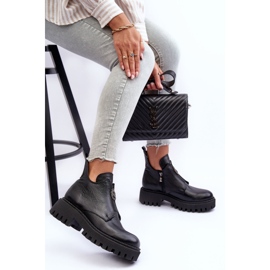 Lemar Botines Mujer Piel Con Adorno Negro Lusanna 9