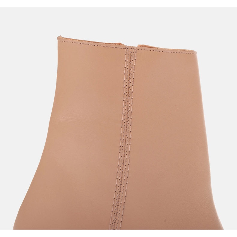 Botines elegantes de piel Marco Shoes 2363B-755-1 beige 1