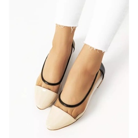 Bailarinas Pastella beige transparente incoloro negro 1