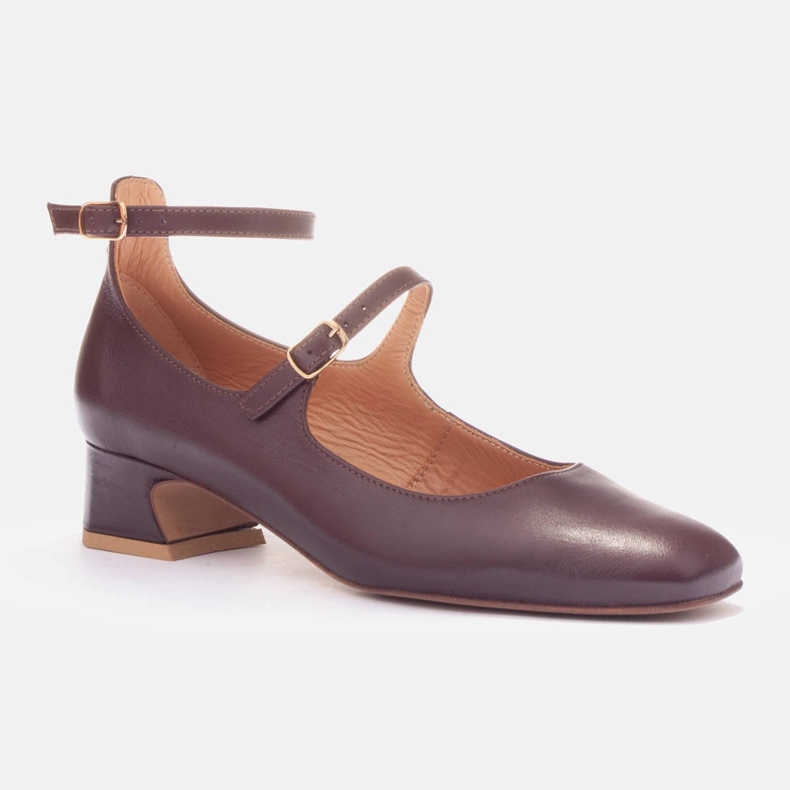 Marco Shoes Zapatos de salón con cierre rojo 1