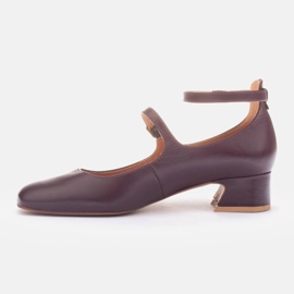 Marco Shoes Zapatos de salón con cierre rojo 3