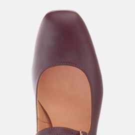 Marco Shoes Zapatos de salón con cierre rojo 6