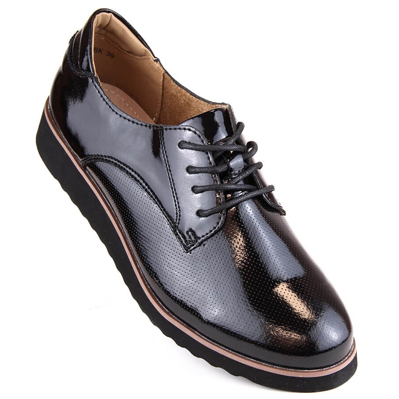 Zapatos de mujer charol negro Filippo DP4796 1