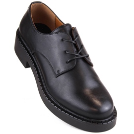 Zapatos mujer con cordones negros Sergio Leone BT194 1