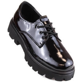 Zapatos con cordones mujer charol negro Filippo DP4729 1 Zapatos con cordones mujer charol negro Filippo DP4729 1