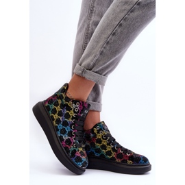 Zapatillas Deportivas con Plataforma Pedrería GOE MM2N4009 Negro 5