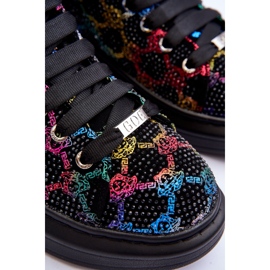 Zapatillas Deportivas con Plataforma Pedrería GOE MM2N4009 Negro 3