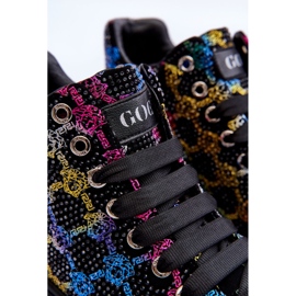 Zapatillas Deportivas con Plataforma Pedrería GOE MM2N4009 Negro 4