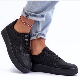 PE1 Zapatillas Deportivas Mujer Con Plataforma Negro Pudina 8