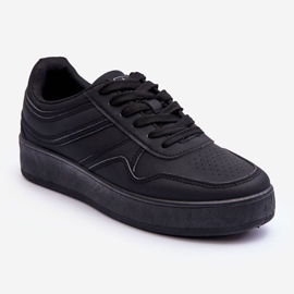 PE1 Zapatillas Deportivas Mujer Con Plataforma Negro Pudina 1