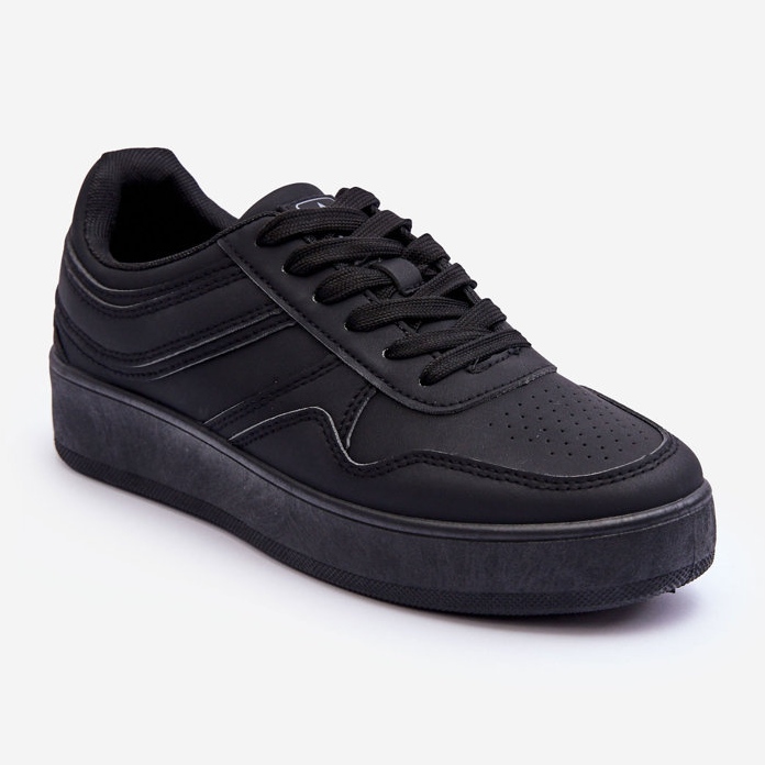 PE1 Zapatillas Deportivas Mujer Con Plataforma Negro Pudina 1