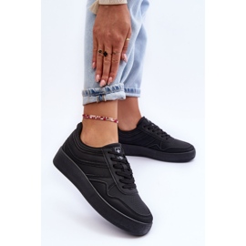 PE1 Zapatillas Deportivas Mujer Con Plataforma Negro Pudina 4