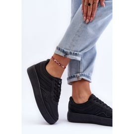 PE1 Zapatillas Deportivas Mujer Con Plataforma Negro Pudina 7